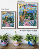 Fa La La Llama House Fine Art Print