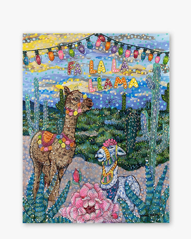 Fa La La Llama ( Original Painting ) - Ocean Monroe
