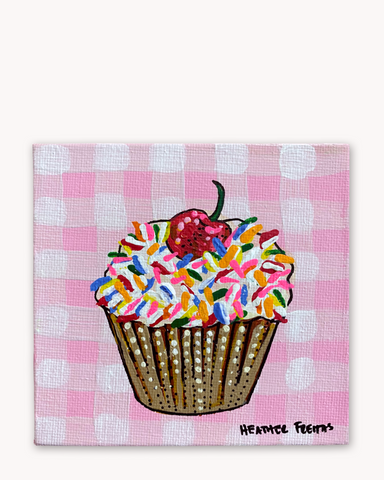 Cupcake with Sprinkles ( Original Painting ) - Ocean Monroe