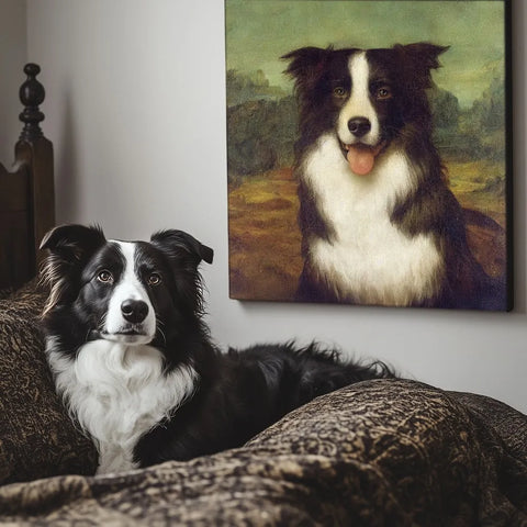 Mona Paws Smile Texture Portrait