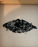 Armageddon Eyes ( original painting / beaded artwork ) - Ocean Monroe