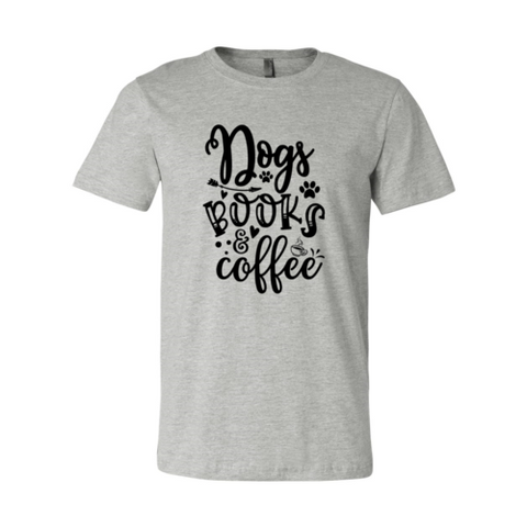 Dogs Books Coffee T-Shirt - Ocean Monroe