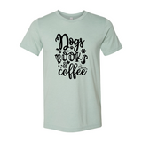 Dogs Books Coffee T-Shirt - Ocean Monroe