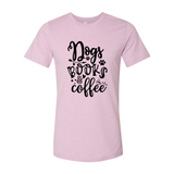 Dogs Books Coffee T-Shirt - Ocean Monroe