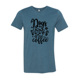 Dogs Books Coffee T-Shirt - Ocean Monroe