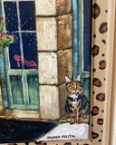 Crazy Cat Lady Club ( Original Painting - Painted Thrifted Painting ) - Ocean Monroe