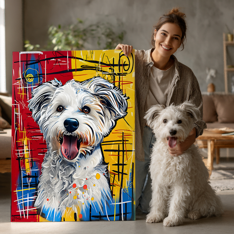 Color Me Pup Texture Portrait