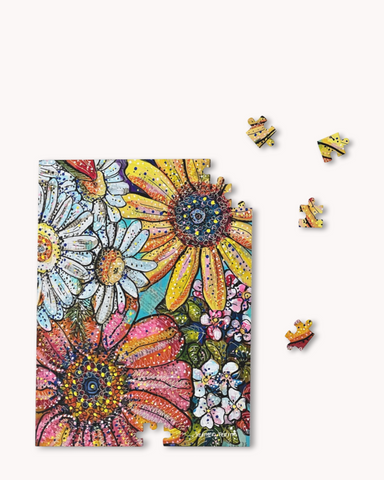 Flower Power Fine Art Puzzle - Ocean Monroe