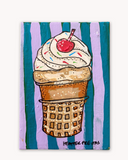 Vanilla Cone ( Original Painting ) - Ocean Monroe