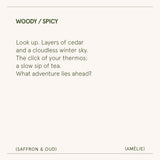 Amélie – Saffron & Oud Candle