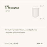 Amélie – Vanilla Plum Sky 3oz Candle