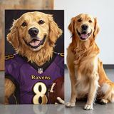 Paws & Play: Football Edition Texture Portrait