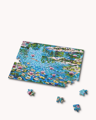 Monet's Pond Fine Art Puzzle - Ocean Monroe