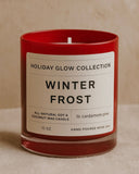 Winter Frost Candle – Fir & Cardamom, Red Jar – Snowy Forest Scent - Ocean Monroe