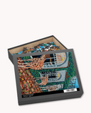 Fine Dining Giraffe Fine Art Puzzle - Ocean Monroe
