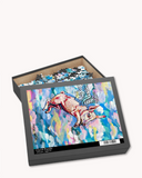 Pastel Flying Pig Fine Art Puzzle - Ocean Monroe