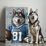 Paws & Play: Football Edition Texture Portrait