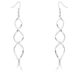 Silver Twist Earrings