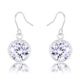 Bezel Solitaire Stud Earrings