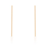 Carolee Gold Stainless Steel Line Drop Earrings