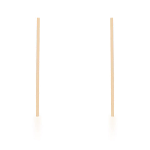 Carolee Gold Stainless Steel Line Drop Earrings