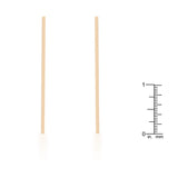 Carolee Gold Stainless Steel Line Drop Earrings