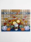 You Know, Fall Shit ( Original Painting - Painted Thrifted Painting ) - Ocean Monroe