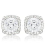 Pave Halo Earrings