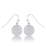 .6 Ct Elegant CZ Disk Earrings