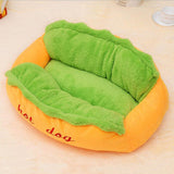 Hot Dog Shaped Pet Bed - Ocean Monroe