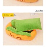 Hot Dog Shaped Pet Bed - Ocean Monroe
