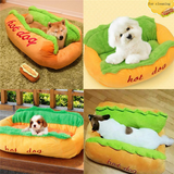 Hot Dog Shaped Pet Bed - Ocean Monroe