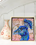 Golden Hour Peacock ( Fully Beaded Artwork ) - Ocean Monroe