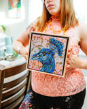 Golden Hour Peacock ( Fully Beaded Artwork ) - Ocean Monroe