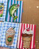 Strawberry Cone ( Original Painting ) - Ocean Monroe