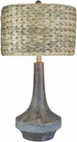 Kabankalan Seagrass Resin Table Lamp - Ocean Monroe