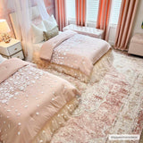 Kandos Blush & Light Pink Area Rug - Ocean Monroe