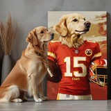 Paws & Play: Football Edition Texture Portrait