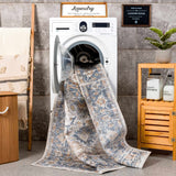 Ezri Flat Pile Washable Rug