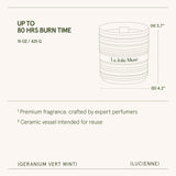 Lucienne - Geranium Vert Mint Candle
