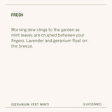 Lucienne - Geranium Vert Mint Candle