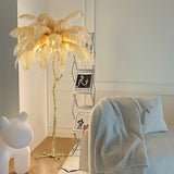 Luxury Ostrich Feather Led Floor Lamp | 3CARATS