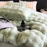 Luxury Soft Faux Rabbit Fur Duvet Cover Set | 3CARATS