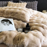 Luxury Soft Faux Rabbit Fur Duvet Cover Set | 3CARATS