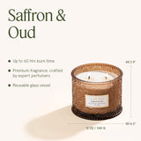 Maelyn - Saffron & Oud 12oz Candle