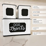 Customizable Metal Kitchen Canisters, Set of Three