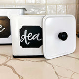 Customizable Metal Kitchen Canisters, Set of Three