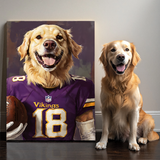 Paws & Play: Football Edition Texture Portrait