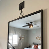 Architectural Black Iron Tripod Wall Mirror | Modern Statement Piece