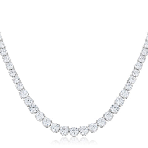 Graduated Cubic Zirconia Necklace
